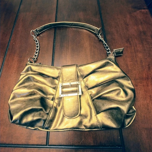 Gold evening bag - Picture 1 of 4